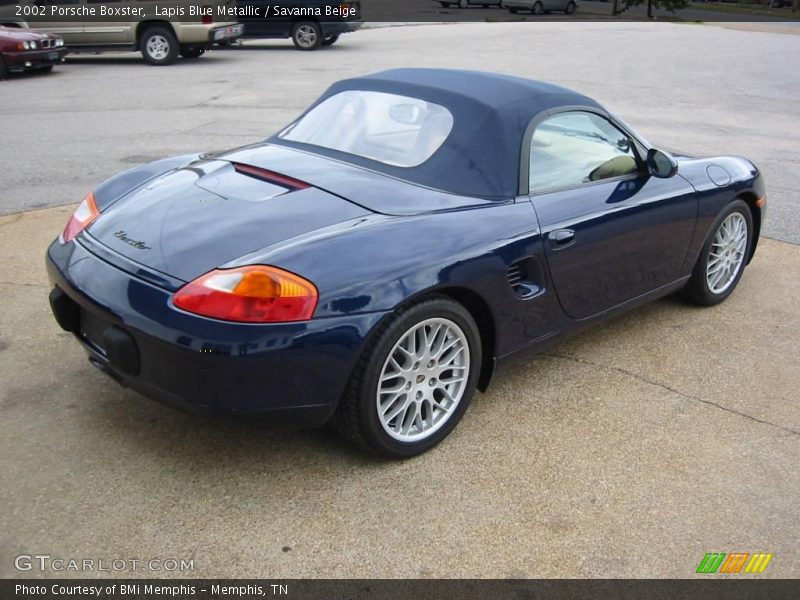 Lapis Blue Metallic / Savanna Beige 2002 Porsche Boxster