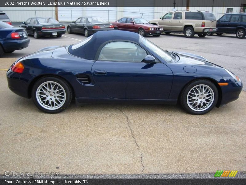 Lapis Blue Metallic / Savanna Beige 2002 Porsche Boxster