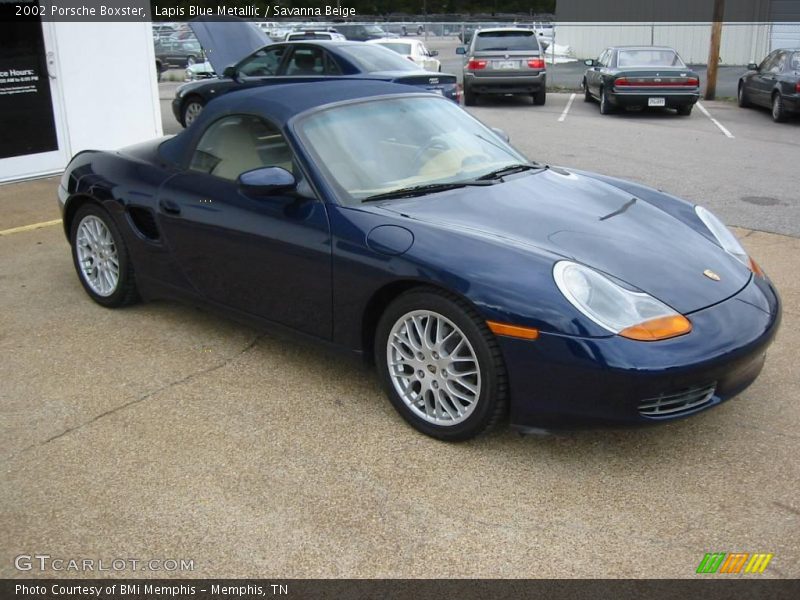 Lapis Blue Metallic / Savanna Beige 2002 Porsche Boxster