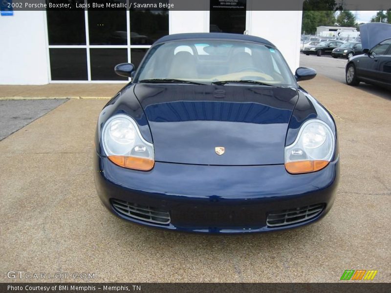 Lapis Blue Metallic / Savanna Beige 2002 Porsche Boxster