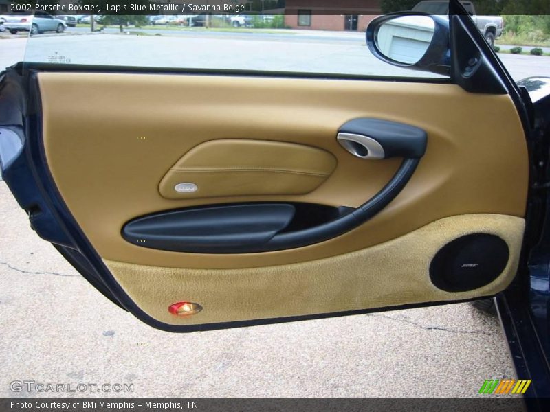 Lapis Blue Metallic / Savanna Beige 2002 Porsche Boxster