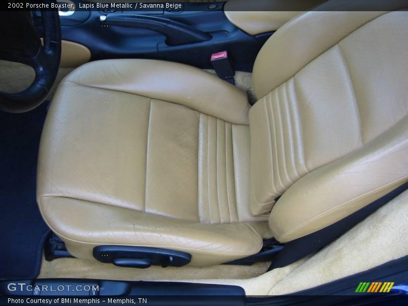 Lapis Blue Metallic / Savanna Beige 2002 Porsche Boxster