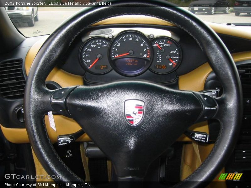 Lapis Blue Metallic / Savanna Beige 2002 Porsche Boxster