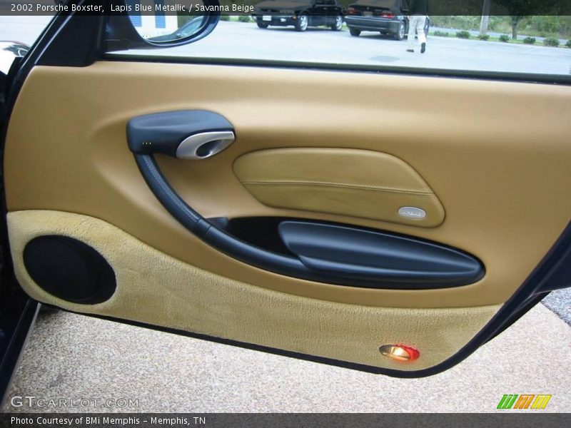 Lapis Blue Metallic / Savanna Beige 2002 Porsche Boxster