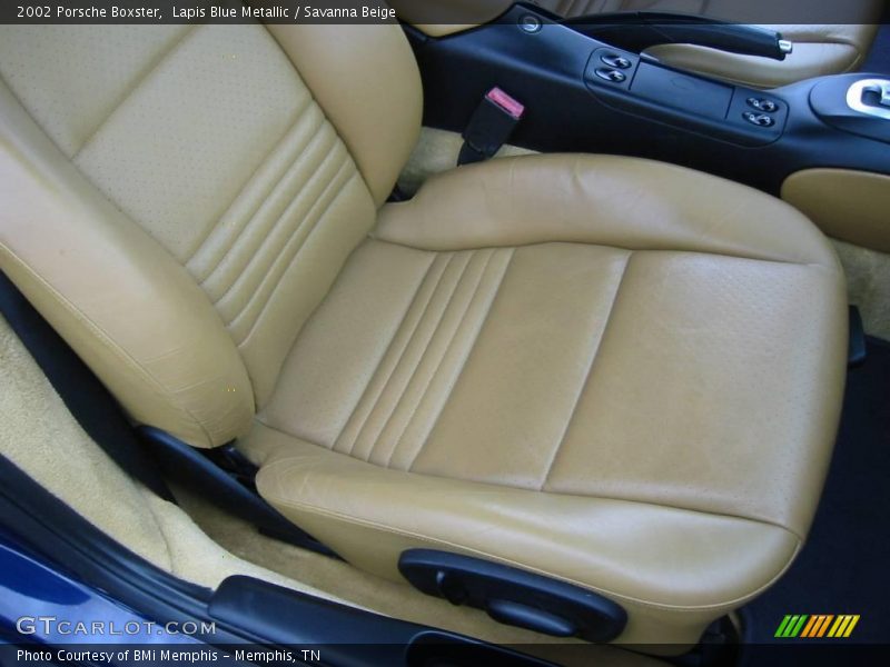 Lapis Blue Metallic / Savanna Beige 2002 Porsche Boxster