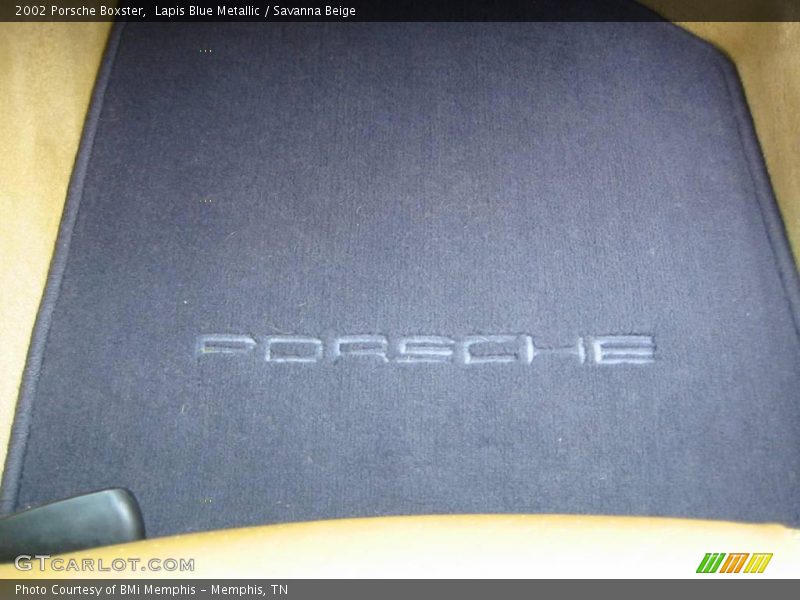 Lapis Blue Metallic / Savanna Beige 2002 Porsche Boxster