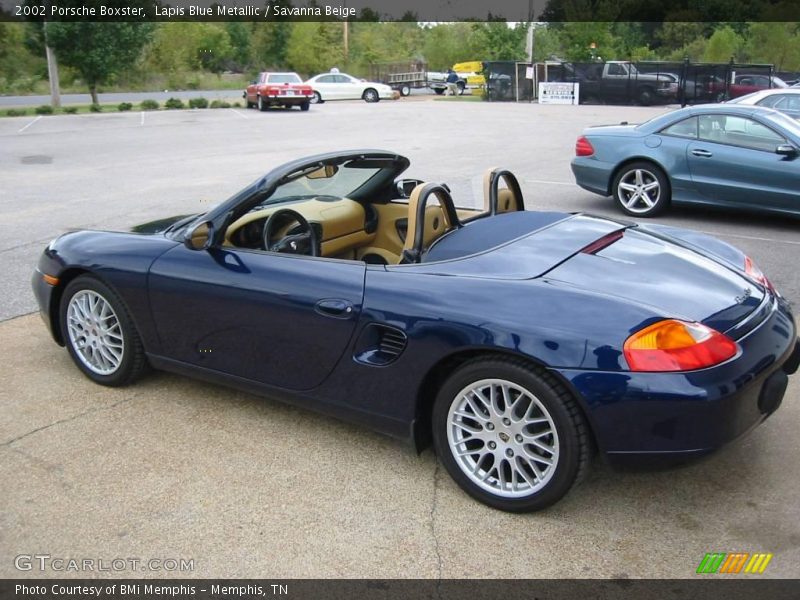 Lapis Blue Metallic / Savanna Beige 2002 Porsche Boxster