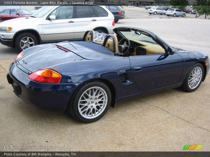 Lapis Blue Metallic / Savanna Beige 2002 Porsche Boxster