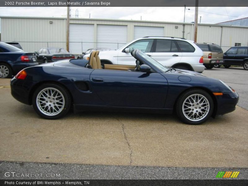 Lapis Blue Metallic / Savanna Beige 2002 Porsche Boxster