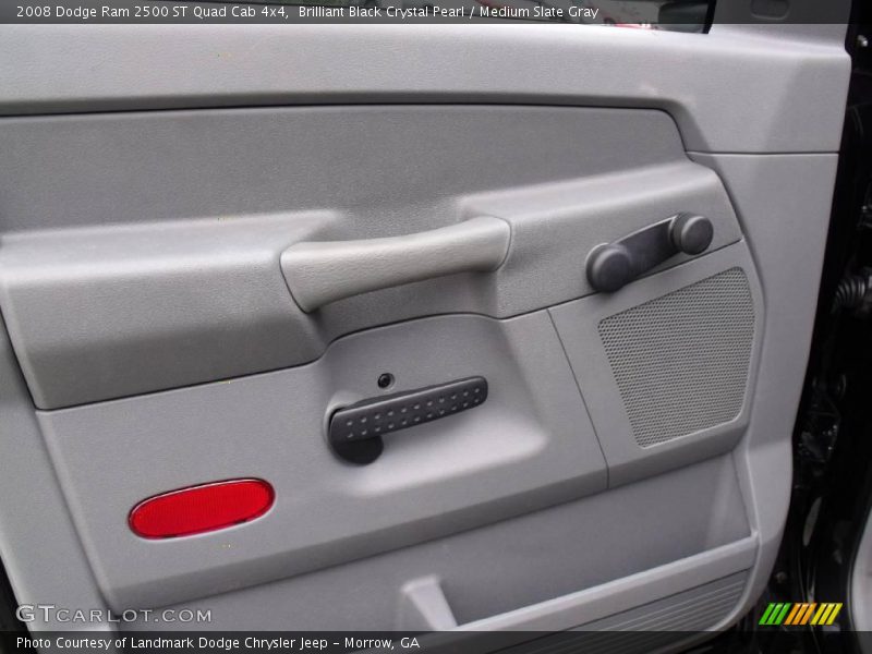 Brilliant Black Crystal Pearl / Medium Slate Gray 2008 Dodge Ram 2500 ST Quad Cab 4x4