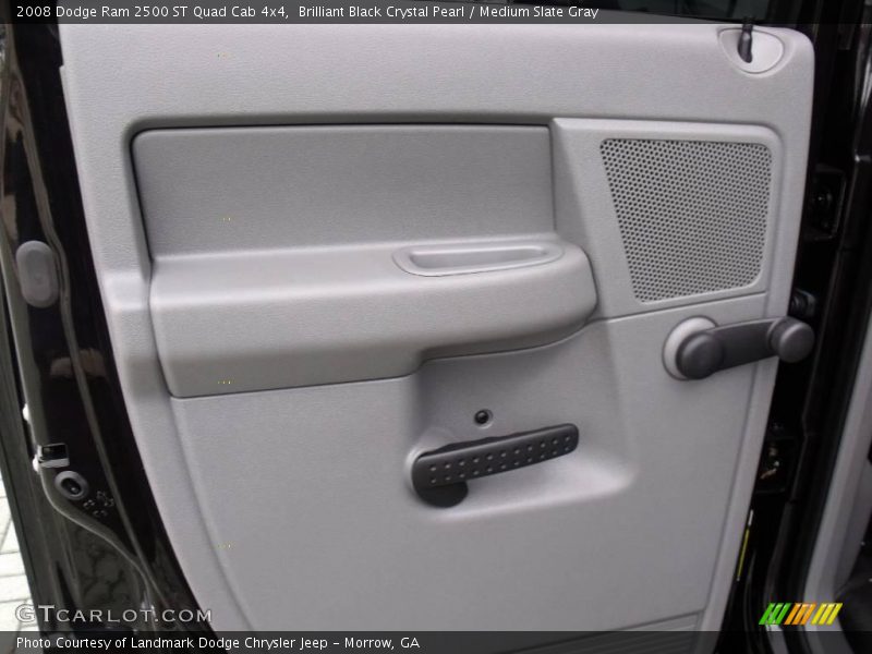 Brilliant Black Crystal Pearl / Medium Slate Gray 2008 Dodge Ram 2500 ST Quad Cab 4x4
