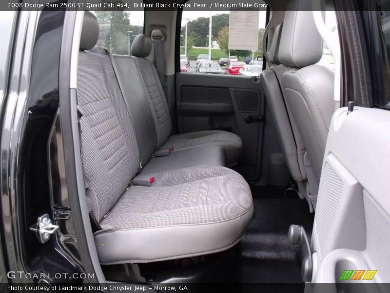 Brilliant Black Crystal Pearl / Medium Slate Gray 2008 Dodge Ram 2500 ST Quad Cab 4x4
