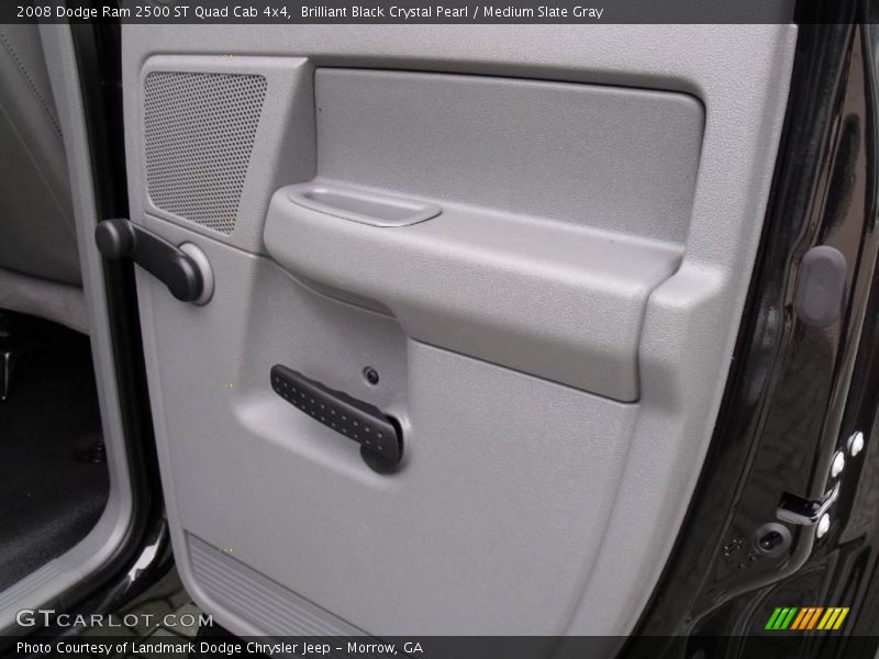 Brilliant Black Crystal Pearl / Medium Slate Gray 2008 Dodge Ram 2500 ST Quad Cab 4x4