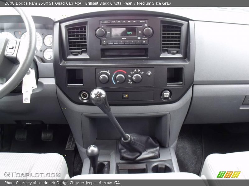 Brilliant Black Crystal Pearl / Medium Slate Gray 2008 Dodge Ram 2500 ST Quad Cab 4x4