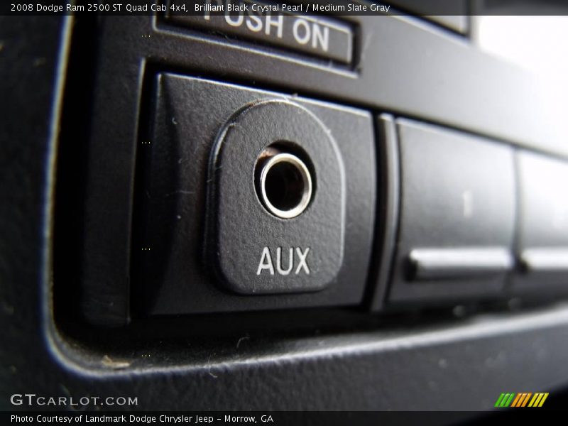Brilliant Black Crystal Pearl / Medium Slate Gray 2008 Dodge Ram 2500 ST Quad Cab 4x4