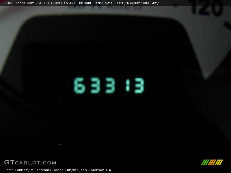 Brilliant Black Crystal Pearl / Medium Slate Gray 2008 Dodge Ram 2500 ST Quad Cab 4x4