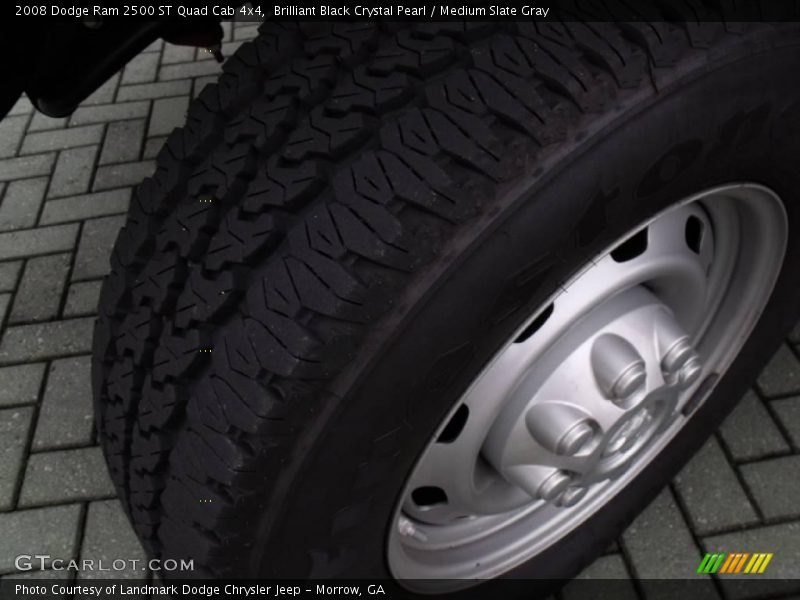 Brilliant Black Crystal Pearl / Medium Slate Gray 2008 Dodge Ram 2500 ST Quad Cab 4x4