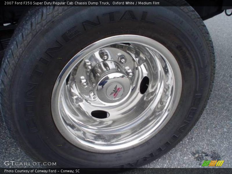 Oxford White / Medium Flint 2007 Ford F350 Super Duty Regular Cab Chassis Dump Truck