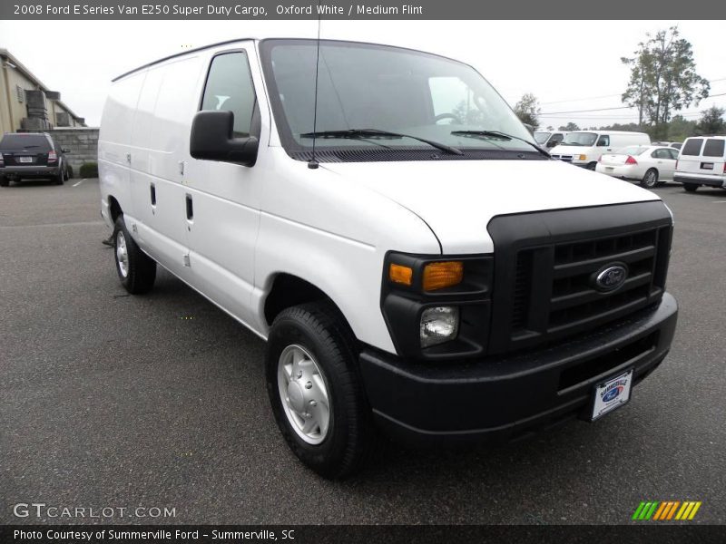 Oxford White / Medium Flint 2008 Ford E Series Van E250 Super Duty Cargo