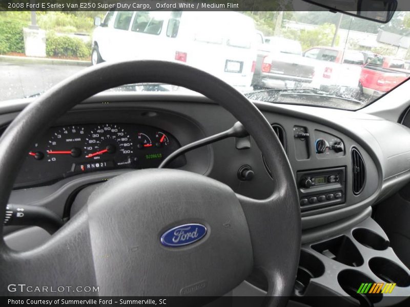 Oxford White / Medium Flint 2008 Ford E Series Van E250 Super Duty Cargo