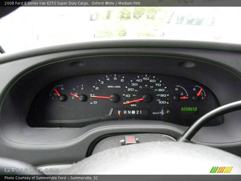 Oxford White / Medium Flint 2008 Ford E Series Van E250 Super Duty Cargo