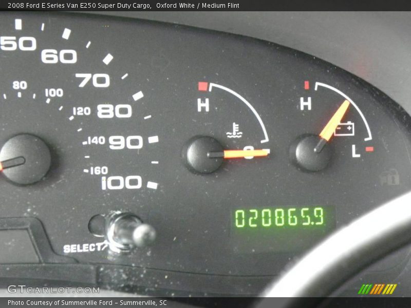 Oxford White / Medium Flint 2008 Ford E Series Van E250 Super Duty Cargo