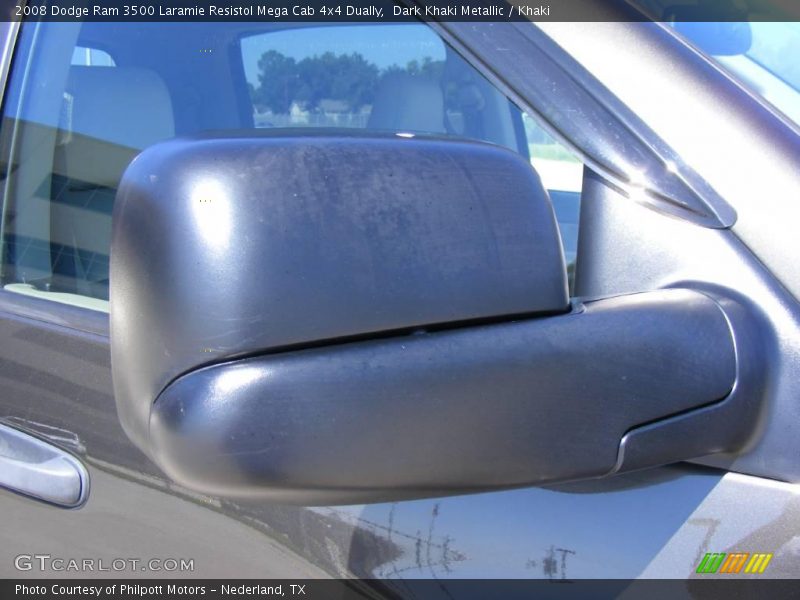 Dark Khaki Metallic / Khaki 2008 Dodge Ram 3500 Laramie Resistol Mega Cab 4x4 Dually