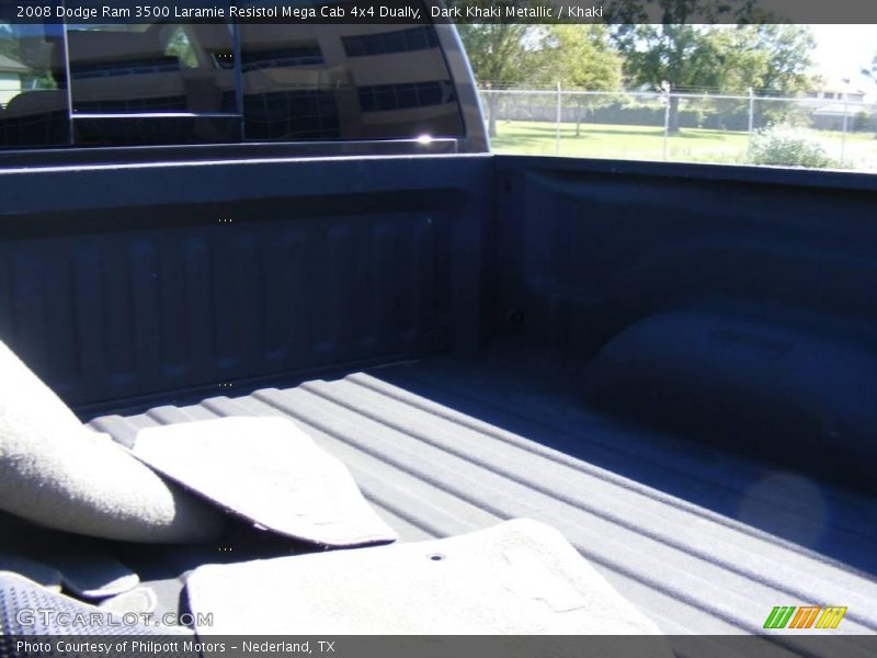 Dark Khaki Metallic / Khaki 2008 Dodge Ram 3500 Laramie Resistol Mega Cab 4x4 Dually