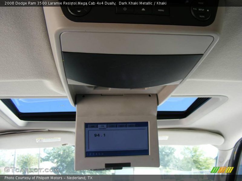 Dark Khaki Metallic / Khaki 2008 Dodge Ram 3500 Laramie Resistol Mega Cab 4x4 Dually