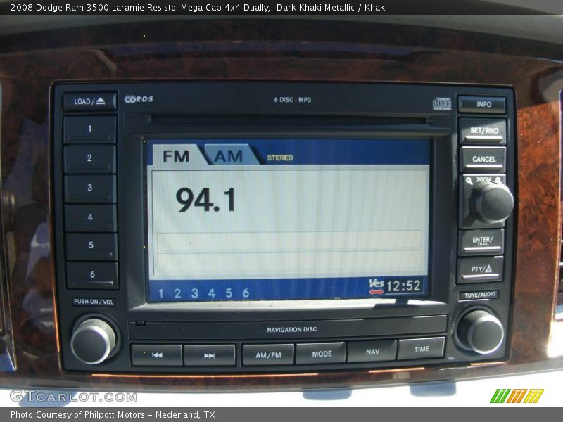 Dark Khaki Metallic / Khaki 2008 Dodge Ram 3500 Laramie Resistol Mega Cab 4x4 Dually