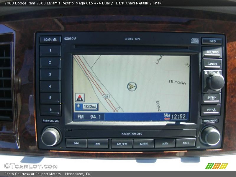 Dark Khaki Metallic / Khaki 2008 Dodge Ram 3500 Laramie Resistol Mega Cab 4x4 Dually