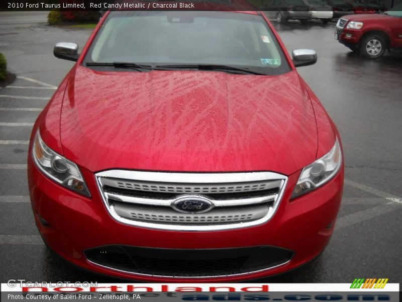 Red Candy Metallic / Charcoal Black 2010 Ford Taurus Limited