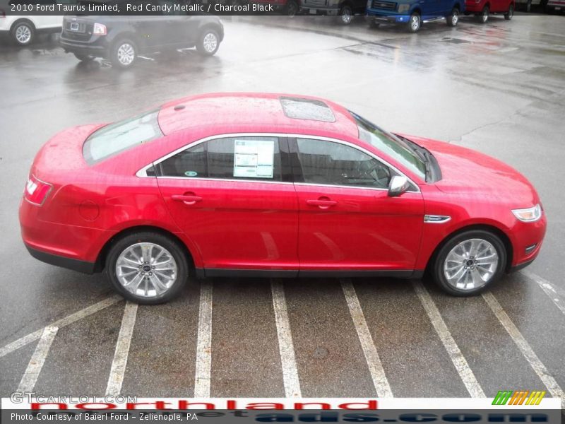 Red Candy Metallic / Charcoal Black 2010 Ford Taurus Limited