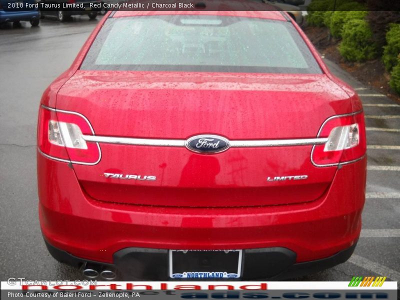 Red Candy Metallic / Charcoal Black 2010 Ford Taurus Limited