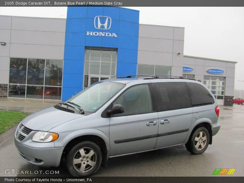 Butane Blue Pearl / Medium Slate Gray 2005 Dodge Caravan SXT