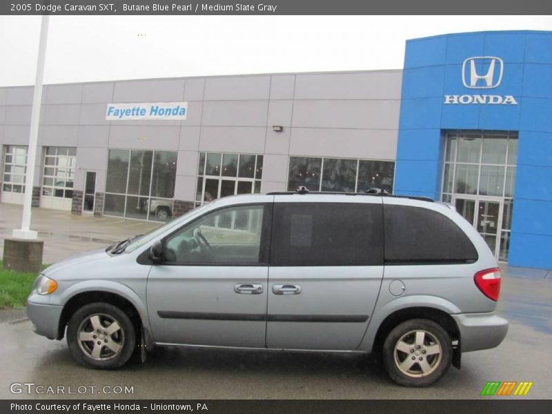 Butane Blue Pearl / Medium Slate Gray 2005 Dodge Caravan SXT