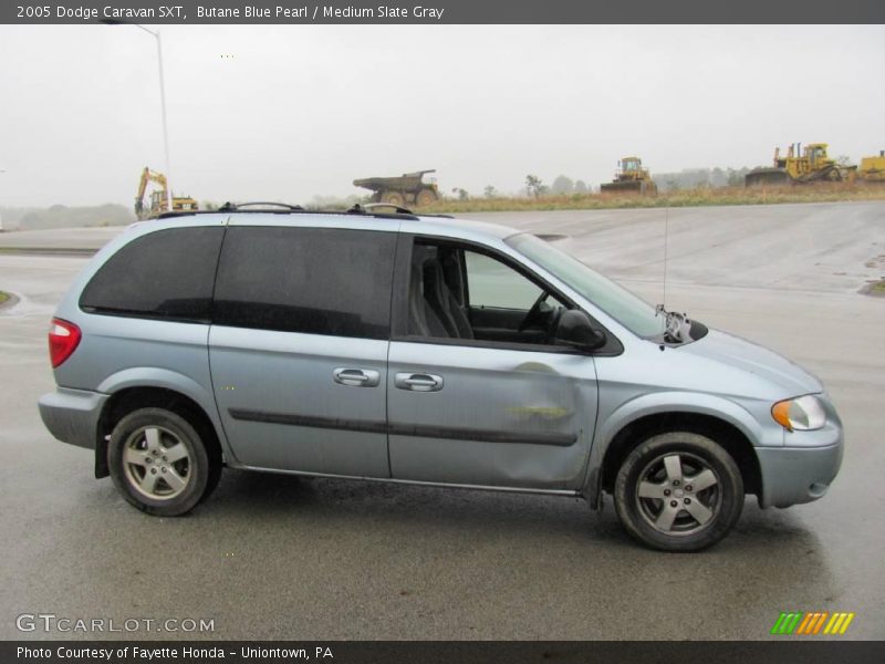 Butane Blue Pearl / Medium Slate Gray 2005 Dodge Caravan SXT