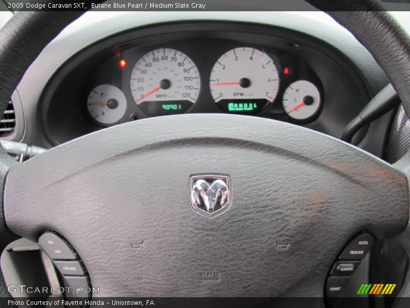 Butane Blue Pearl / Medium Slate Gray 2005 Dodge Caravan SXT