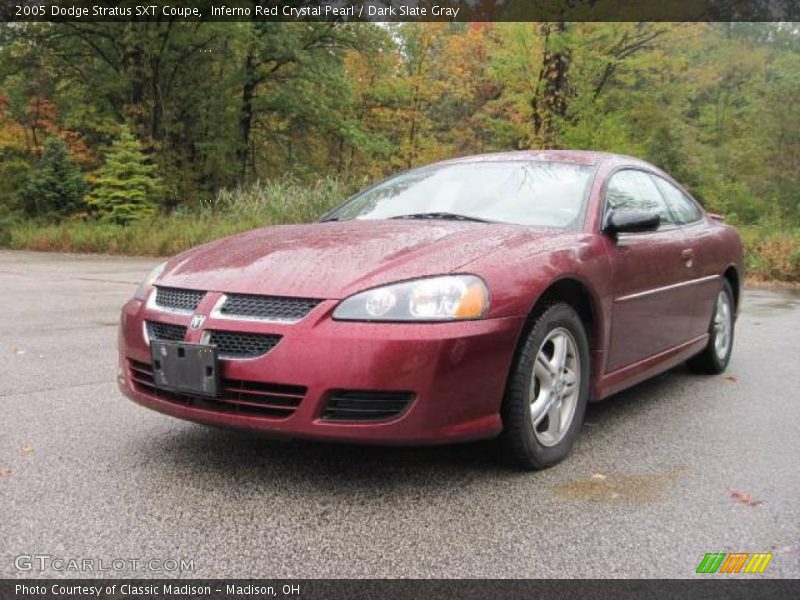 Inferno Red Crystal Pearl / Dark Slate Gray 2005 Dodge Stratus SXT Coupe