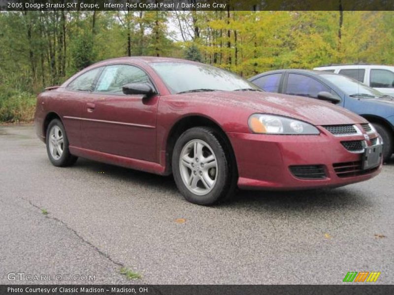 Inferno Red Crystal Pearl / Dark Slate Gray 2005 Dodge Stratus SXT Coupe