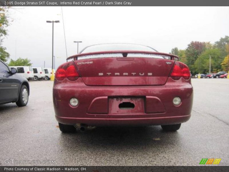 Inferno Red Crystal Pearl / Dark Slate Gray 2005 Dodge Stratus SXT Coupe