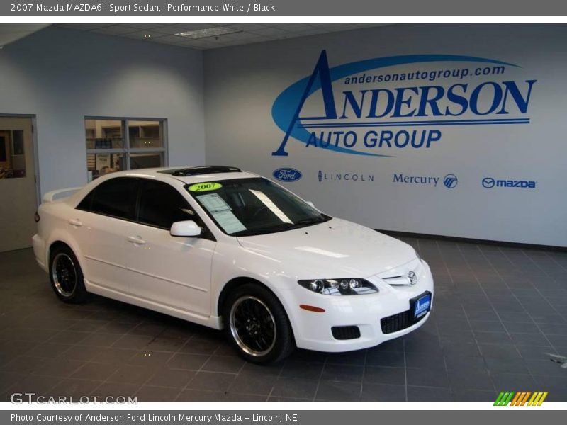 Performance White / Black 2007 Mazda MAZDA6 i Sport Sedan