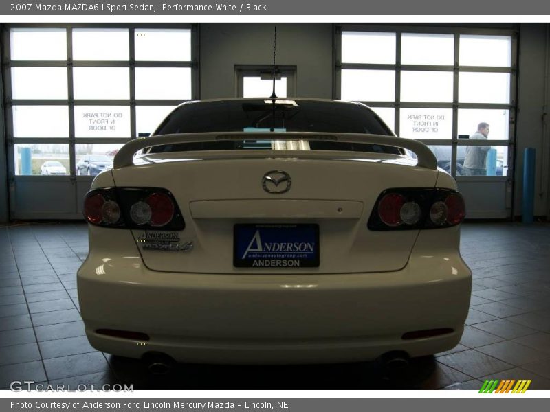 Performance White / Black 2007 Mazda MAZDA6 i Sport Sedan