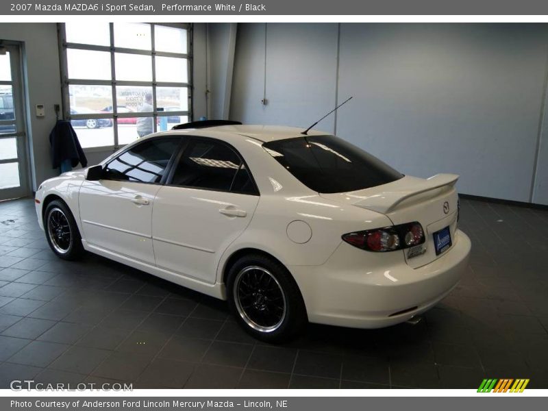 Performance White / Black 2007 Mazda MAZDA6 i Sport Sedan