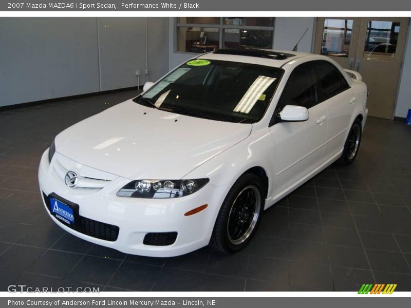 Performance White / Black 2007 Mazda MAZDA6 i Sport Sedan