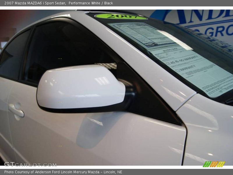 Performance White / Black 2007 Mazda MAZDA6 i Sport Sedan