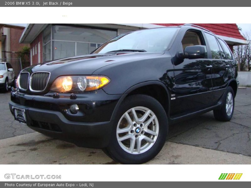 Jet Black / Beige 2006 BMW X5 3.0i