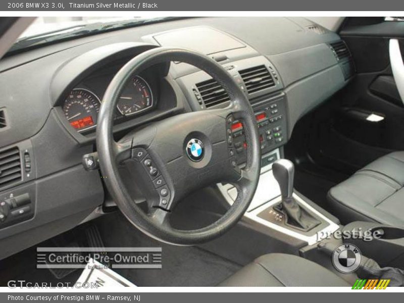 Titanium Silver Metallic / Black 2006 BMW X3 3.0i