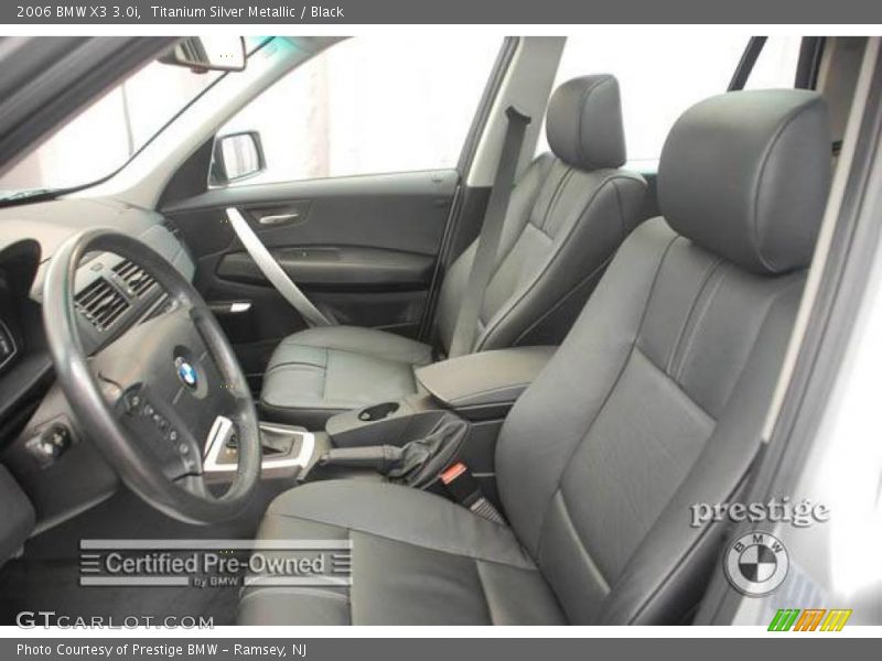 Titanium Silver Metallic / Black 2006 BMW X3 3.0i