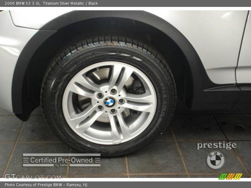 Titanium Silver Metallic / Black 2006 BMW X3 3.0i